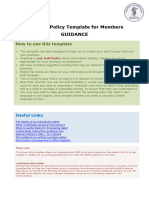 Members Privacy Notice Template Nov 2022