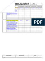 DD011 - Programa de Auditoria de Processo e Produto