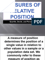 Measures of Relative Position