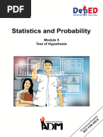 Signed Off Statistics and Probability11 q2 m5 Test of Hypothesis Lesson 2