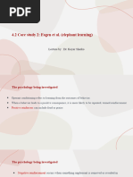 4.2 Core Study 2: Fagen Et Al. (Elephant Learning) : Lecture By: Dr. Koyar Sherko