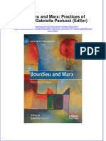 Bourdieu and Marx Practices of Critique Gabriella Paolucci Editor Full Chapter