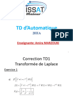 Correction TD1 d’Automatique (Complet)