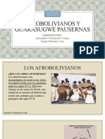 Afrobolivianos Y Guarasugwe Pausernas 4TO A