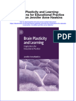 Brain Plasticity And Learning Implications For Educational Practice 1St Edition Jennifer Anne Hawkins full chapter