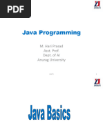 UNIT-I BASICS Java Programming