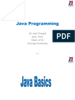 UNIT-I BASICS Java Programming
