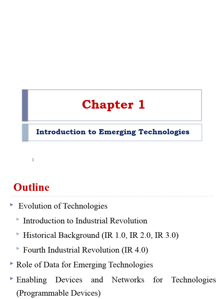 Chapter 1 - Introduction To Emerging Technologies | PDF | Human ...
