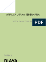 Analisa Usaha