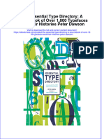 The Essential Type Directory A Sourcof Over 1800 Typefaces and Their Histories Peter Dawson Full Download Chapter