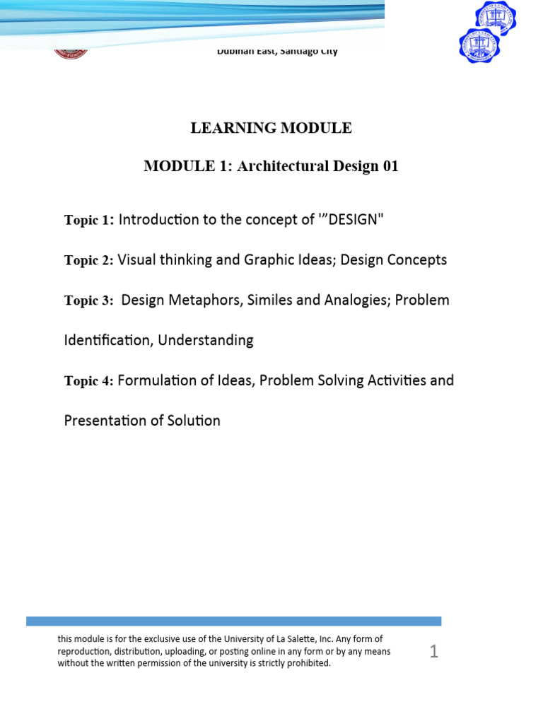 Module Format | Download Free PDF | Concept | Idea