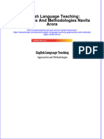 English Language Teaching Approaches and Methodologies Navita Arora Full Chapter