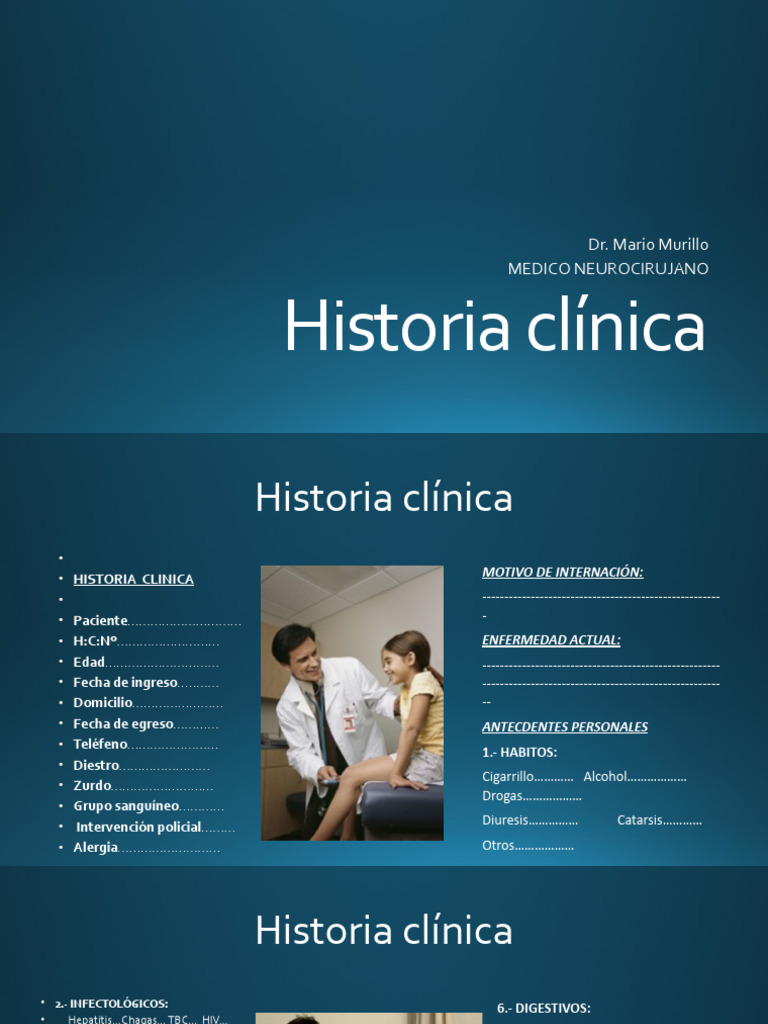 2.- Historia clinica | PDF | Medicina | Causas de la muerte