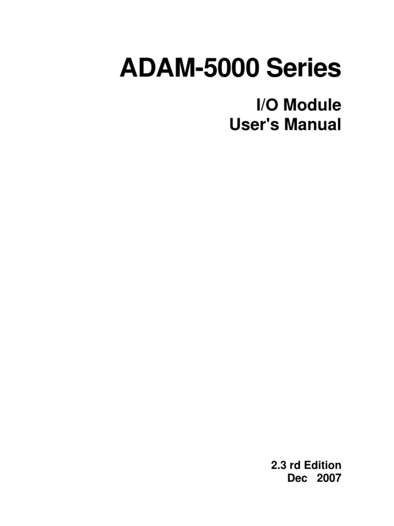ADAM5000 Series I/O Module User's Manual Introduction to Analog Input