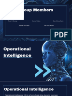 Group 7 Operational Intelligence Technological Components TOPICS