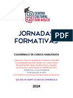 JORNADAS FORMATIVAS - listado de cursos