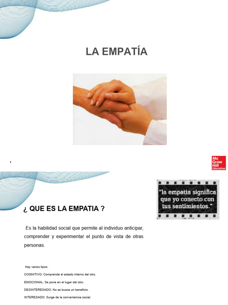 Tipos y Desarrollo de la Empatía | PDF | Empatía | Las emociones