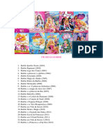 Lista de Filmes Da Barbie