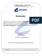 DECLARAÇÃO - Micaelle PDF