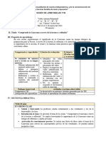 Sesión DE APRENDIZAJE (1°y 2°) N°01-2024