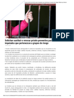 Solicitan Sustituir o Revocar Prisión Preventiva para Imputados Que Pertenezcan A Grupos de Riesgo - Radio Las Nieves