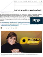 Diana Seminario: ¿Patricia Benavides en Su Hora Final? - Videocolumna