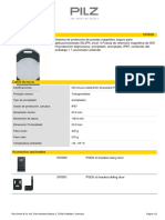 Psen Sl-0.5 1.1 1actuator 570520: Pilz GMBH & Co. KG, Felix-Wankel-Strasse 2, 73760 Ostfildern, Germany Página 1/2