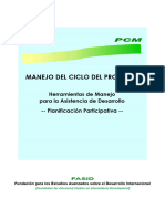 Manejo Del Ciclo Del Proyecto PCM