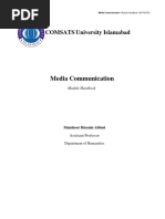 Course Outline Media Communication New