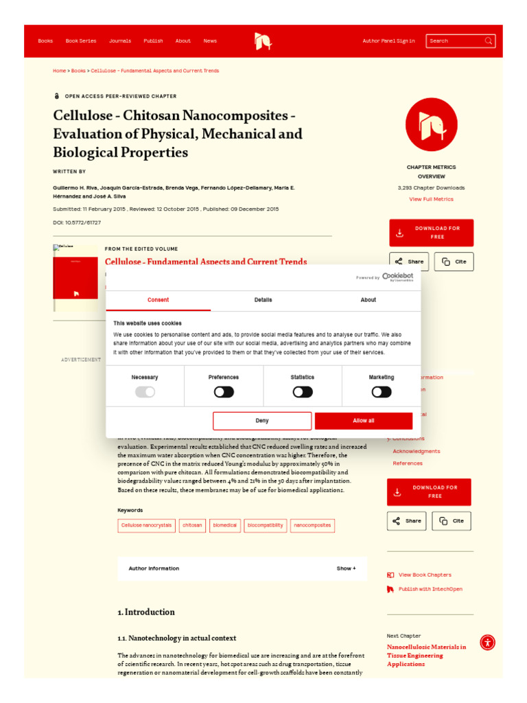 Biomedical Nanocomposites Study | PDF | Tissue Engineering | Biopolymer