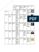 Kingdom Example Unicelula Ror Multicellu Lar Importan Ce Geograp Hical Distributi On Type of Reproduc Tion Type of Diet Image