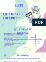 Maths Quadratic Graphs PPT