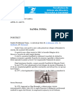 Maftei Tabita - Referat, Sanda Toma