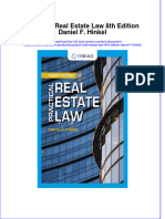 Practical Real Estate Law 8Th Edition Daniel F Hinkel Download PDF Chapter