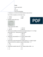 Soal Latihan Bangun Ruang