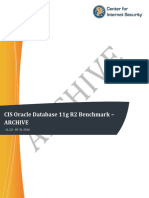 CIS Oracle Database 11g R2 Benchmark v2.2.0 ARCHIVE