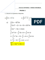 Prueba 2 - Cálculo Integral y Varias Variables - Gonzalo Olivera