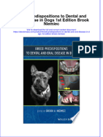 Breed Predispositions To Dental and Oral Disease in Dogs 1St Edition Brook Niemiec Full Chapter