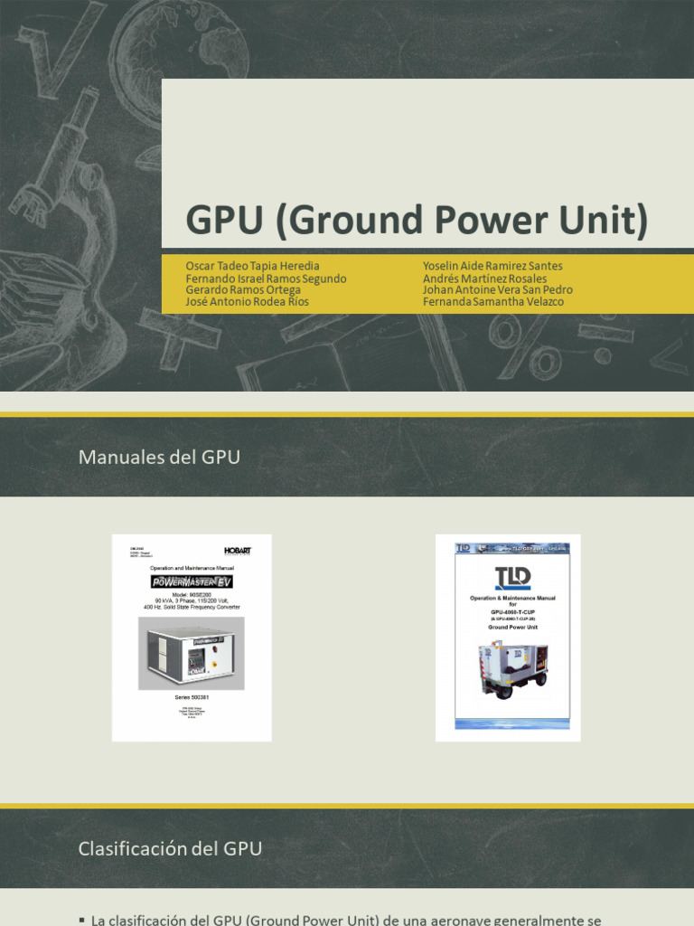 GPU (Ground Power Unit) | PDF | Ingenieria Eléctrica | Bienes ...