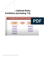 Chapter 7 Optimal Risky Portfolios (Excluding 7.5)