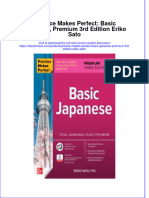 Practice Makes Perfect Basic Japanese Premium 3Rd Edition Eriko Sato Download PDF Chapter