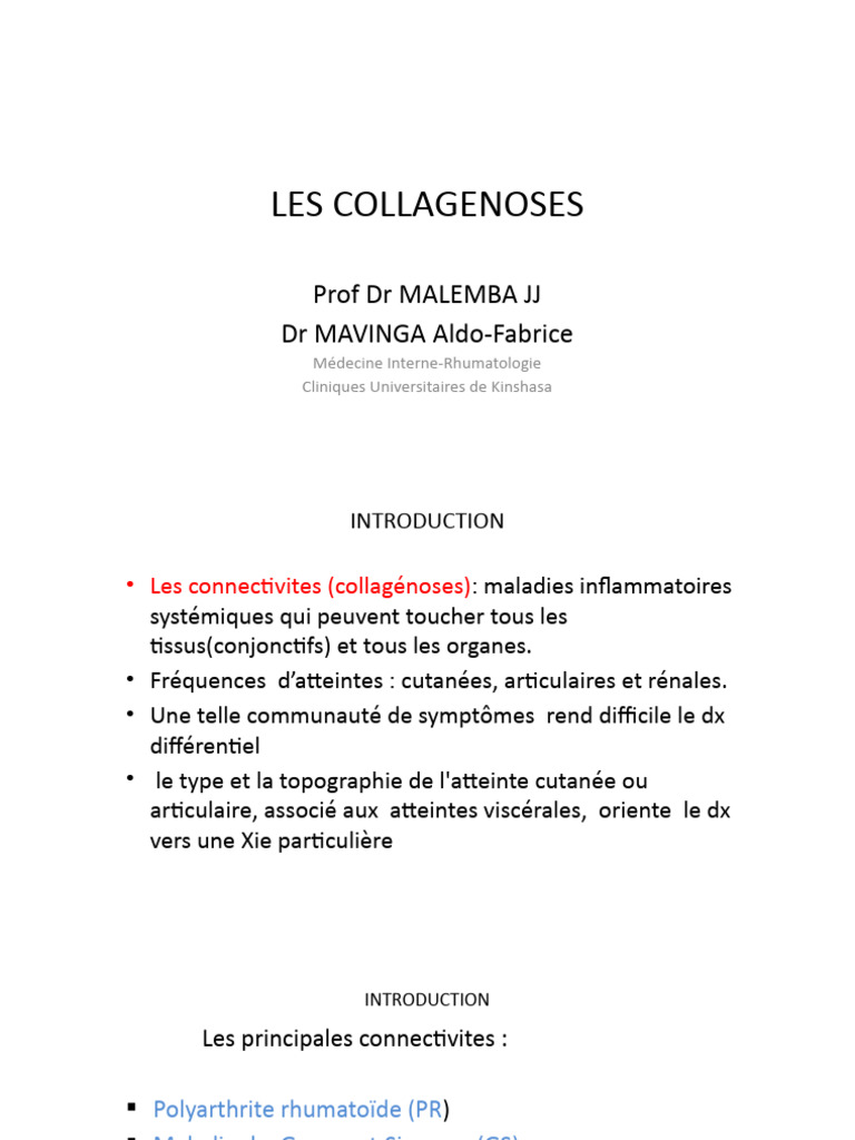 Comprendre les collagénoses et leurs impacts | PDF | Maladie auto ...