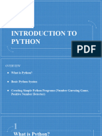Introduction To Python Scripting - Tobe