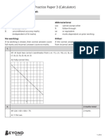 GCSE Higher Maths Practice Paper 3 (Calculator) Mark Scheme