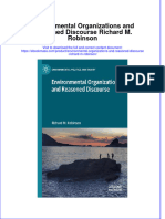 Environmental Organizations and Reasoned Discourse Richard M Robinson Full Chapter