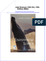 Environmental Science 16Th Ed 16Th Edition Miller Full Chapter