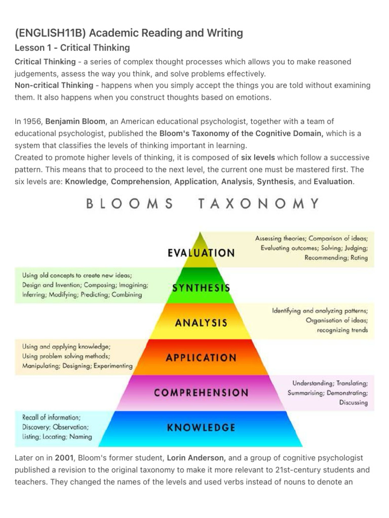 Academic Reading and Writing Notes | Download Free PDF | Fallacy ...