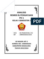 ANALISIS REMIDI Dan PENGAYAAN PH 1 KLS I Sem 1