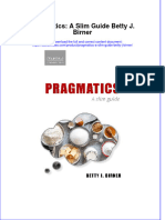 Pragmatics A Slim Guide Betty J Birner Download PDF Chapter