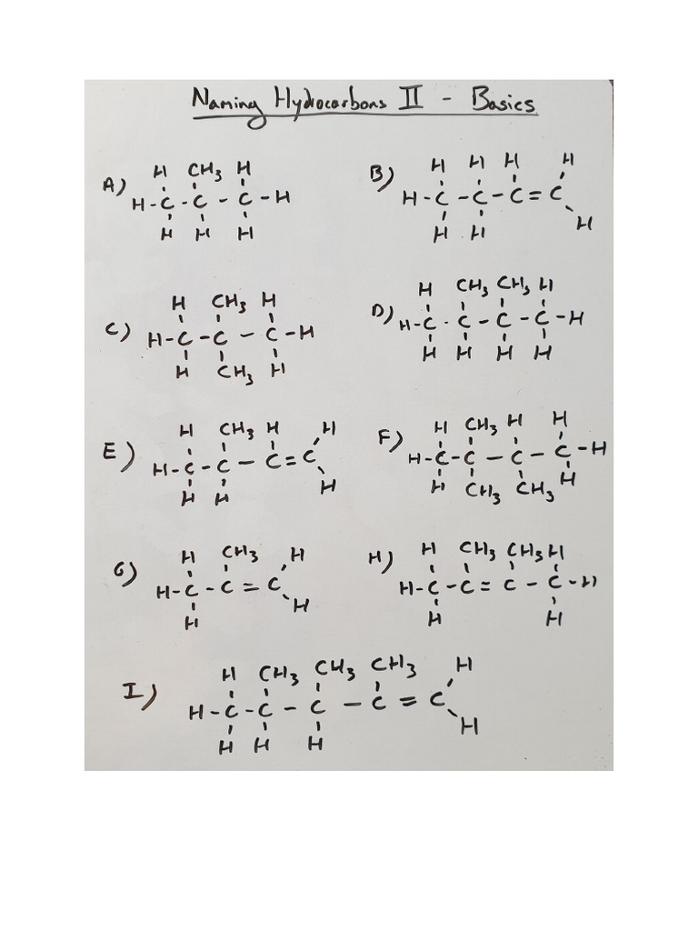 Naming Hydrocarbons 2 Pdf